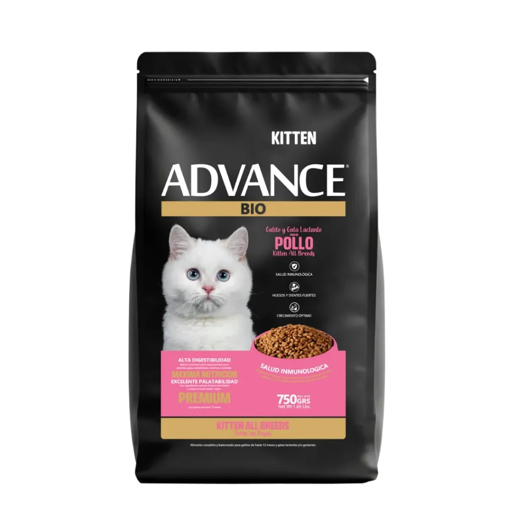 ADVANCE BIO GATITO PREMIUM 34% ALL BREEDS X 750 GR. KITTEN