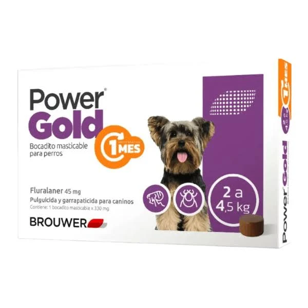 POWER GOLD 1 MES DE 2 A 4,5  KG (BROUWER)