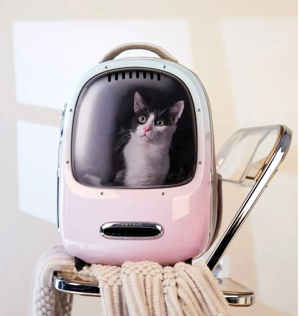 Breezy2 Smart Cat Carrier-Pink (TECNO PAW)